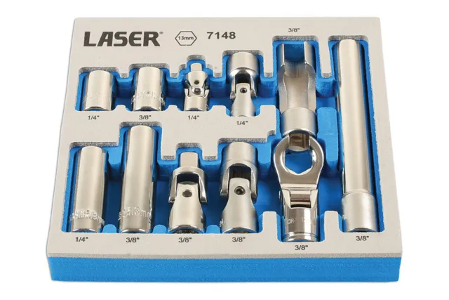 Laser Tools 13mm Master Socket Set 11pc In A Range Of 13mm Profiles 7148