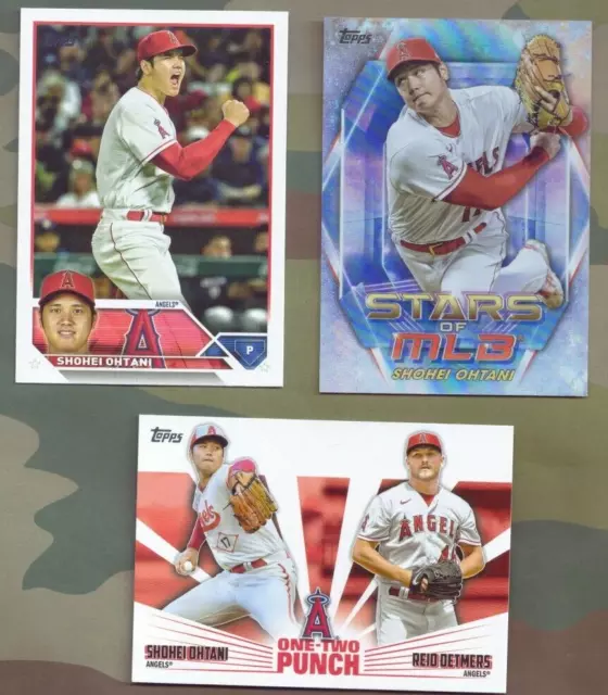 2023 TOPPS SERIES 1 SHOHEI OHTANI Stars of MLB Holo + Base +