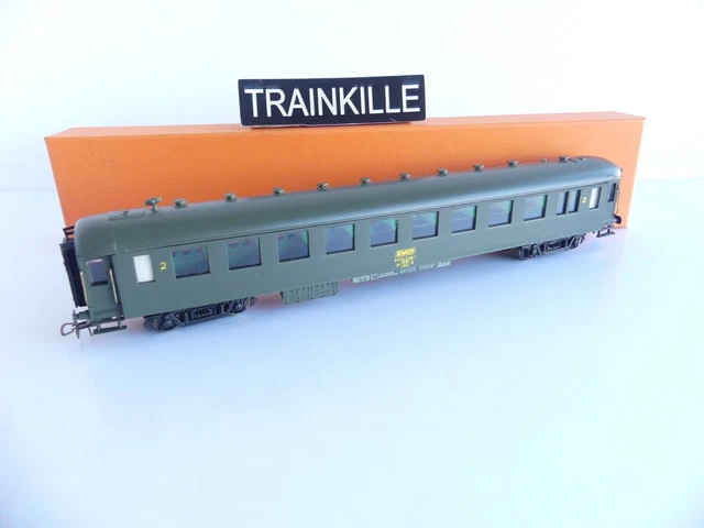 Voiture OCEM PLM Paroi Lisse 1ère Classe - Échelle HO - Marque France Trains - Neuf