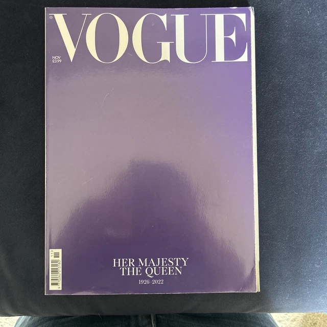 VOGUE MAGAZINE: NOVEMBER 2022 UK. Her Majesty The Queen 1926-2022