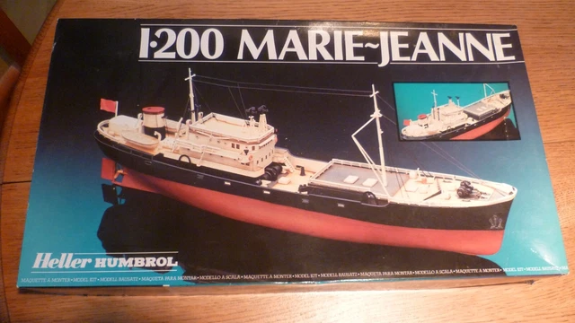 Maquette De Bateau Heller Volontaire Marie Et Marie Jeanne - Kit Plastique Détaillé à L'échelle 1:200