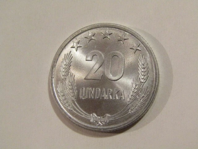 Albania 1964 20 Qindarka unc Coin