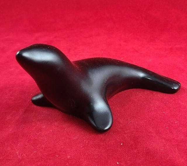 Hand Carved Pearlite Stonecraft Seal Figurine Canada