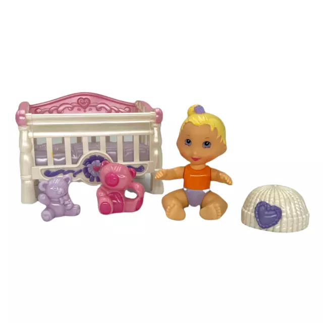 Fisher Price Snap N Style Baby with Crib Hat and Bears