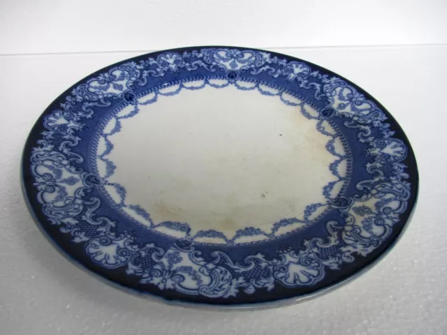 Antique Doulton Burslem Flow Blue Watteau Plate Early 20Th Century Collectibles"