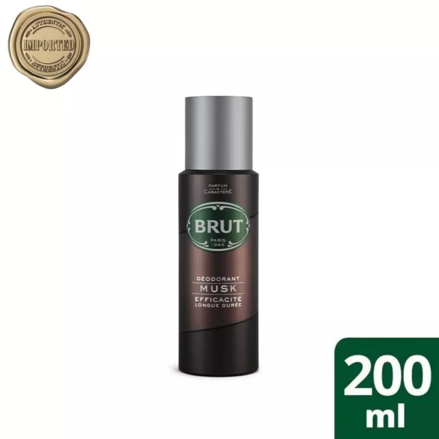 BRUT Musc Déodorant Corps Spray pour Hommes 200ml 2