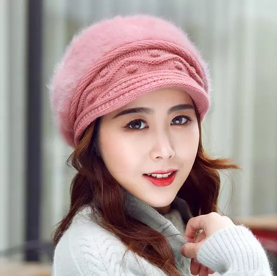 Women's New Braided Winter Warm Baggy Beanie Knit Crochet Ski Hat Cap Beret 3