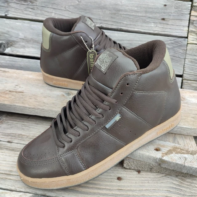 Baskets Vintage IPath Yogi Marron/jaune - Taille 42.5 EU, édition Skate 2004, Neuf Sans Boîte