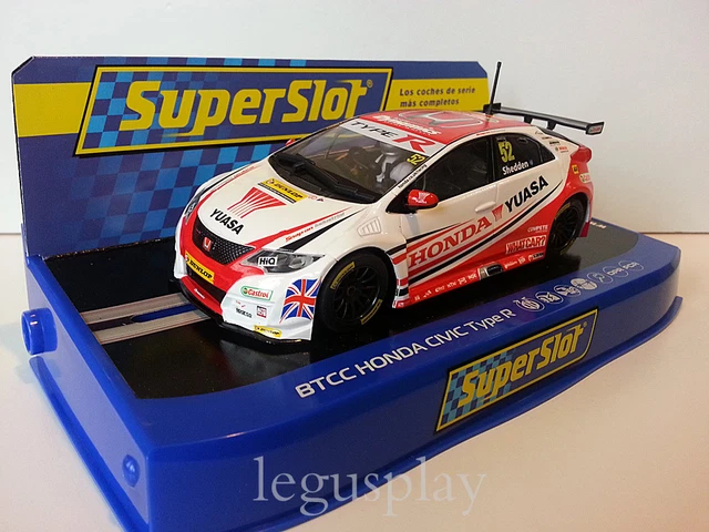Voiture Slot Lotus Honda Civic BTCC - Échelle 1:32, Championnat 2015, Modélisme Hornby - 10