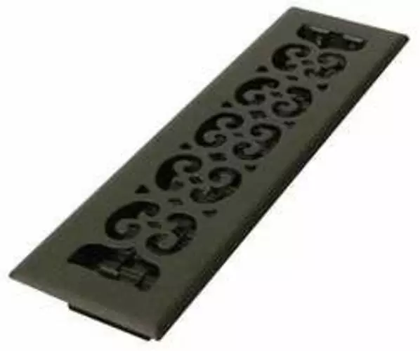 Decor Grates 2x12 Scroll Steel Painted & Textured | Dcor Collection Floor