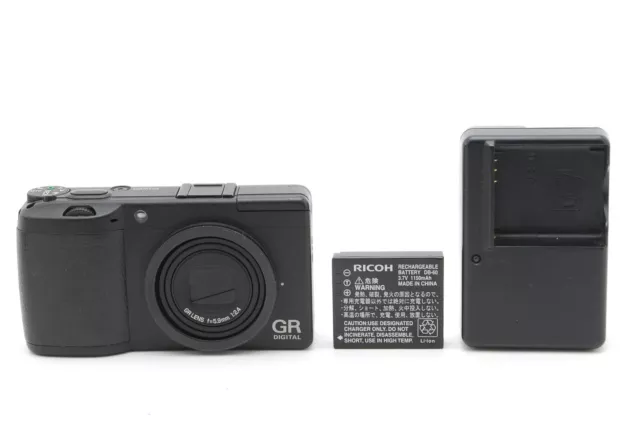 [N MINT] RICOH GR DIGITAL II 10.1MP 5.9mm Compact Digital Camera Black JAPAN