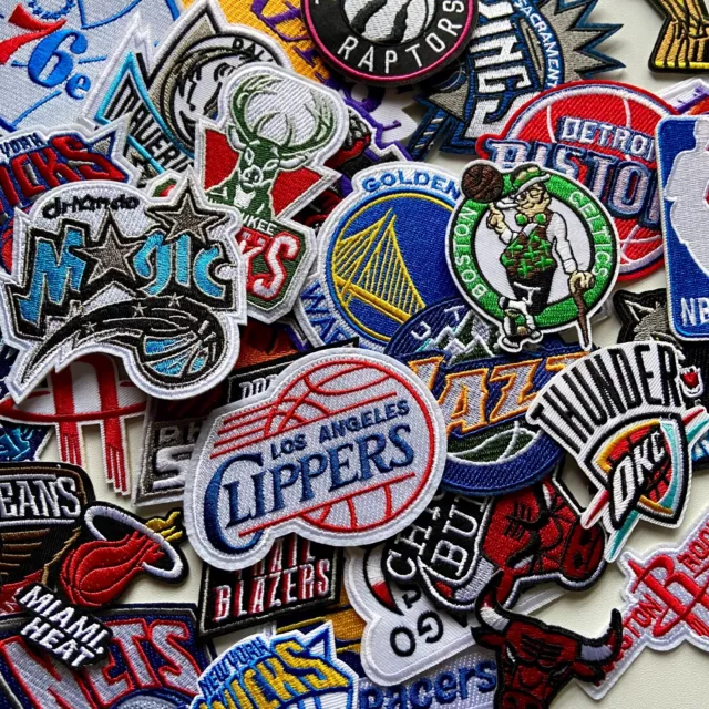 NBA Logo Basketball Team Logo Embroidery Iron on Patches