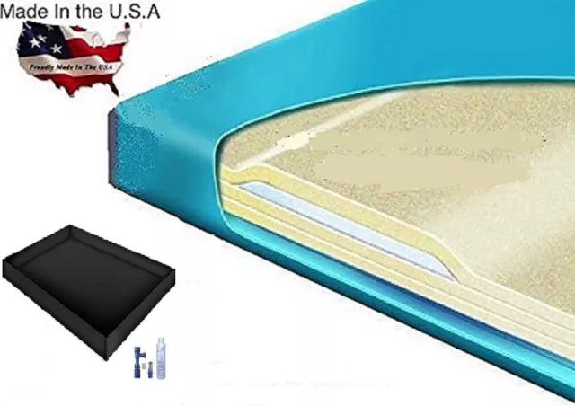 80% Lumbar Support Waveless Waterbed Mattress Liner Fill Drain Conditioner Kit