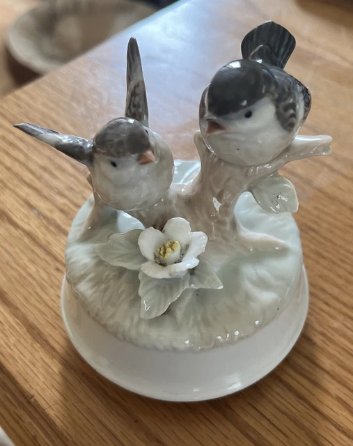 VINTAGE OTAGIRI PORCELAIN Birds Music Wind Up figurine $29.99 - PicClick