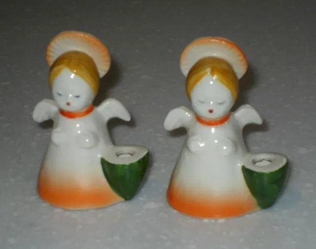 Vintage 1970Er Jahre Paar Hummel Goebel Engel Kerzenhalter