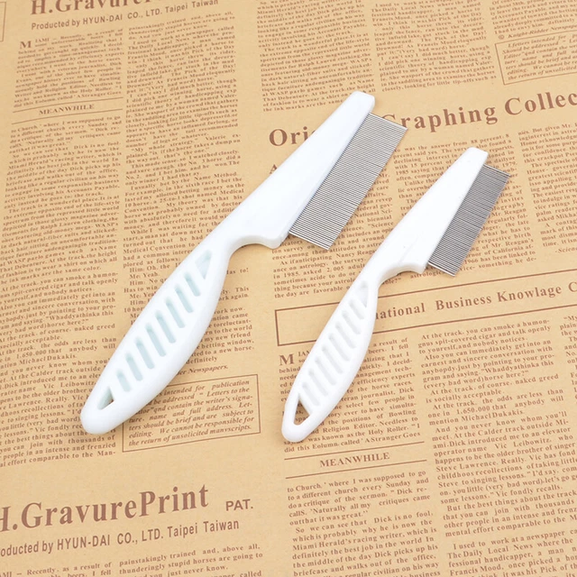 Flea Comb for Dogs and Cats - Pet Lice Comb Remove Fleas and Flea Eggs - Tear St