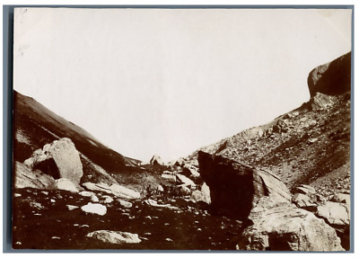 Chasseurs alpins en montagne  Vintage citrate print Tirage citrate  12x17 