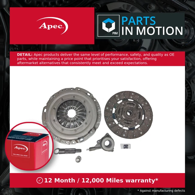 LUK Clutch Kit For Ford Ranger Mazda BT50 2.5TD 16V – 3-Piece Kit With Cover, Disc, Bearing – 02/2006 On