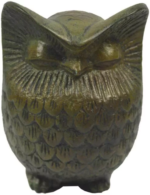 Owl of Wisdom Bronze statue - sculpture - Goddess Athena symbol - Athens