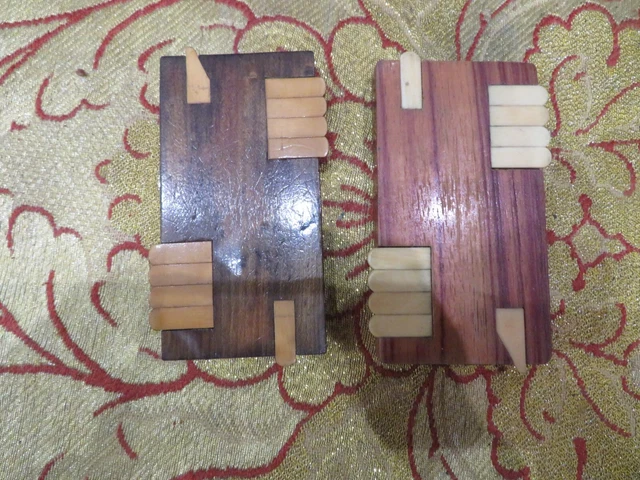 ANCIEN COMPTE POINTS en bois époque 1900 jeu de cartes compteur