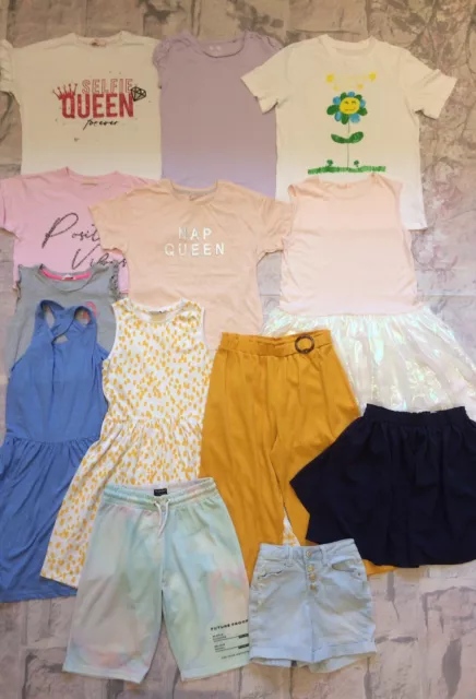 Pacchetto vestiti per ragazze 11-12 anni top pantaloncini gonna ecc. TU Next George ecc
