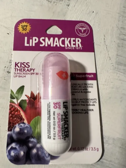 Lip Smacker KISS Therapy lip balm superfruit new