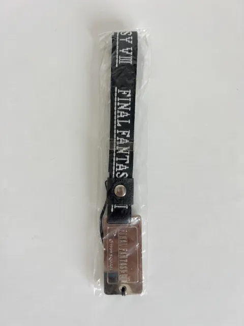 FINAL FANTASY VIII 8 Engraved Metal Tag Embroidered Lanyard 1999 Square Enix