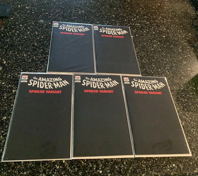 (5) Amazing Spider-Man #26 Gary Frank Spoiler Variant Death of Ms. Marvel 2023