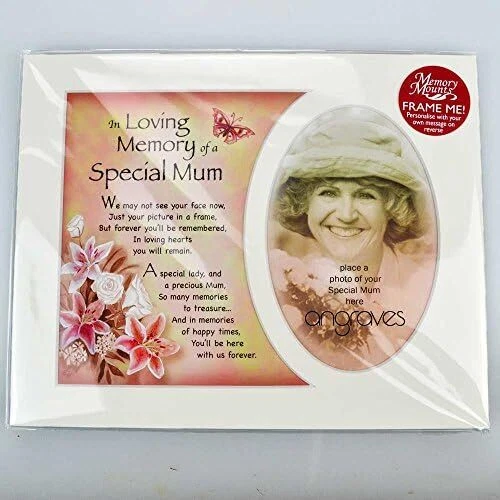 In amorevole memoria di una mamma speciale tributo montaggio cornice