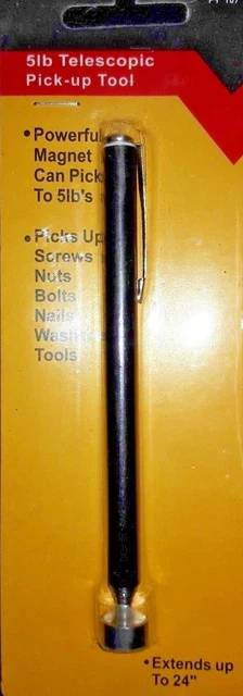 Magnetic Telescopic Pick Up Tool Pen Screws Nuts Bolts 24" Extending Magnet