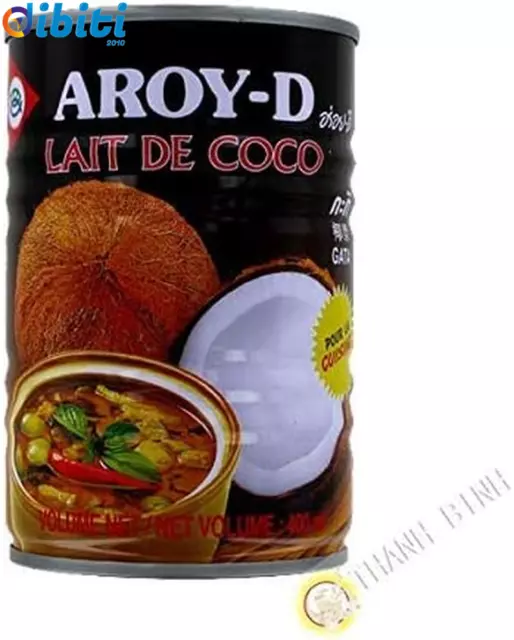 Latte di cocco per cucinare AROY-D 400ml Thailandia - Confezione da 6 pz 3