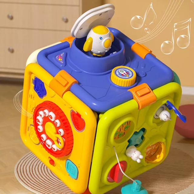 Aktivitätswürfel Baby Activity Cube 6 in 1Motorikwürfel Baby Kinder Spielzeug
