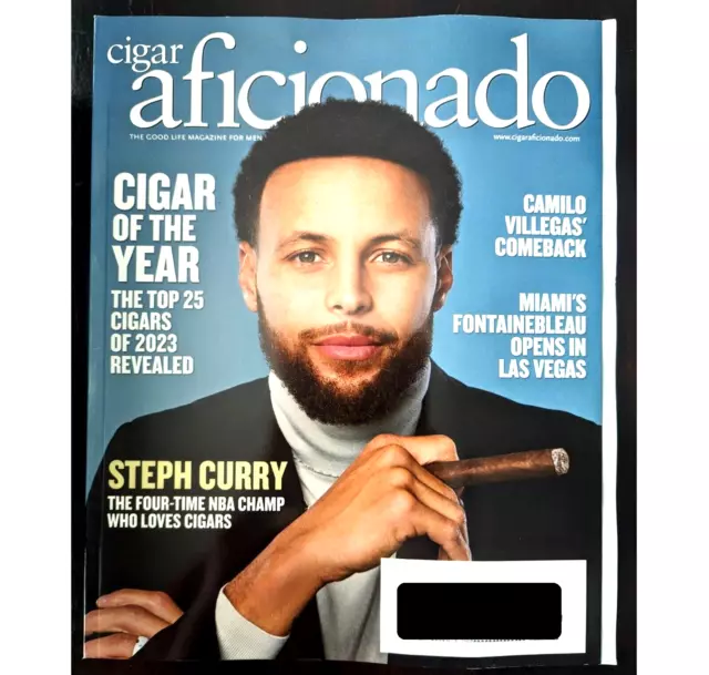 CIGAR AFICIONADO MAGAZINE January February 2024 Steph Curry Cigar Of