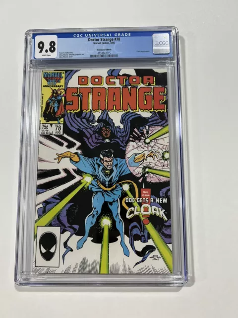 Doctor Strange 78 Cgc 9.8 White Pages Newsstand Marvel 1986
