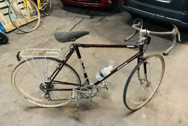 Vintage Raleigh Touring 14 Bike Bicycle 1980s Burgundy Vintage Raleigh Touring 14 Bike Bicycle 1980s Burgundy