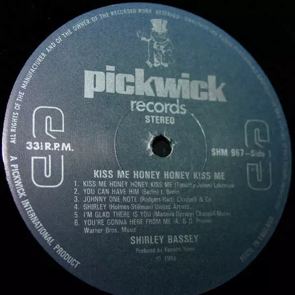 Shirley Bassey - Kiss Me Honey, Honey, Kiss Me (Vinyl) 3