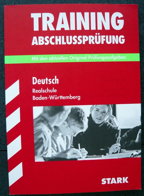 Deutsch Abschlussprüfung Realschule übungen Pdf STARK TRAINING ABSCHLUSSPRÜFUNG 2008 Deutsch Realschule Baden