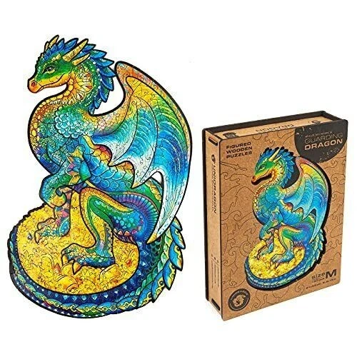 UNIDRAGON Wooden Puzzle Jigsaw Dragon 21 х 33 cm 183pieces medium