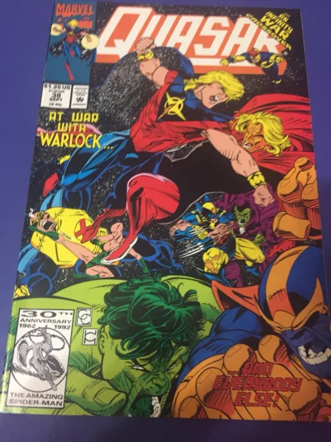 Quasar # 38 - VF/NM Condition - 1992 - Infinity War Crossover
