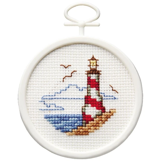 DIY Janlynn Lighthouse Mini Counted Cross Stitch Kit