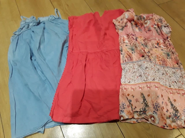 Next & Zara Girls Dress Summer Bundle X 3 7-8 Yrs Vgc