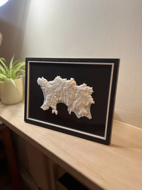 3D Topographic Print - Jersey Channel Islands