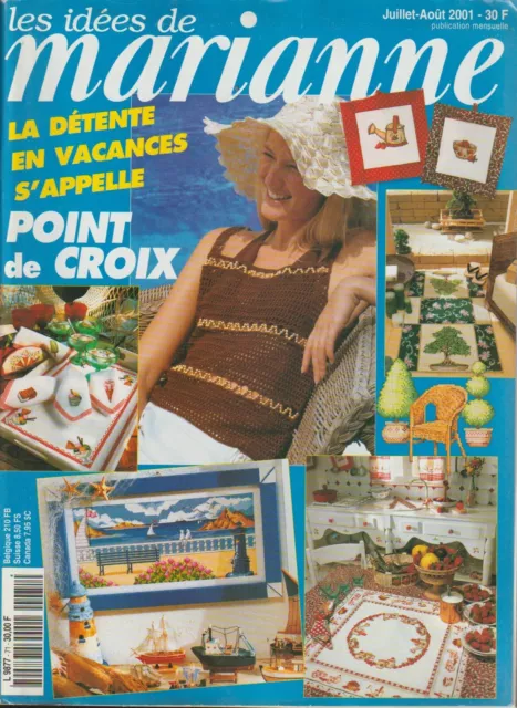 Les idées de Marianne N°71 / point de croix - Juillet-Août 2001 - 106 pages