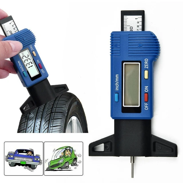 Jauge de profondeur numérique ergonomique pour voiture moto tapis de frein mesu