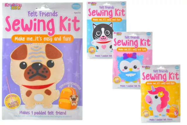 Kids Create My First Sewing Kit Foam Pieces Plastic Needle Craft Kits Ages  5+