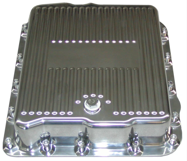 TCI Auto Automatic Transmission Pan Stock Aluminum Polished GM 700R4 4L60E Kit