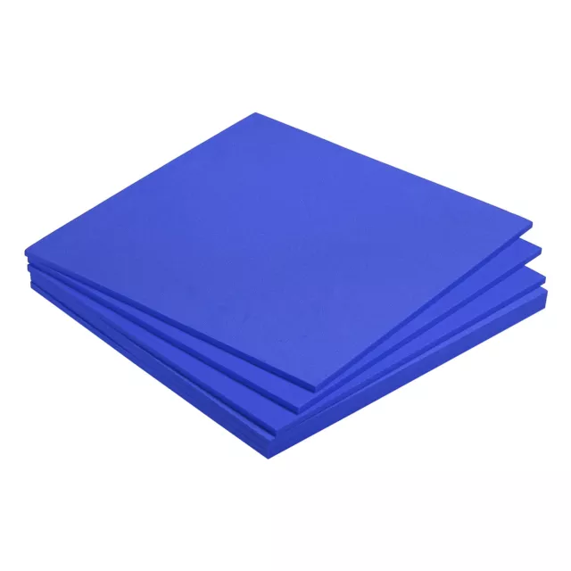 EVA Foam Sheets Blue 9.8 Inch x 9.8 Inch 5mm Thick Crafts Foam Sheets Pack of 6