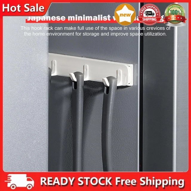 Retractable Hook - Pull Out Hanger Ideal for Bathroom Kitchen Bedroom - 4 Hook