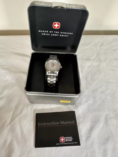 WENGER SWISS MILITARY Analog Watch Quartz SILVER Face 7298X T