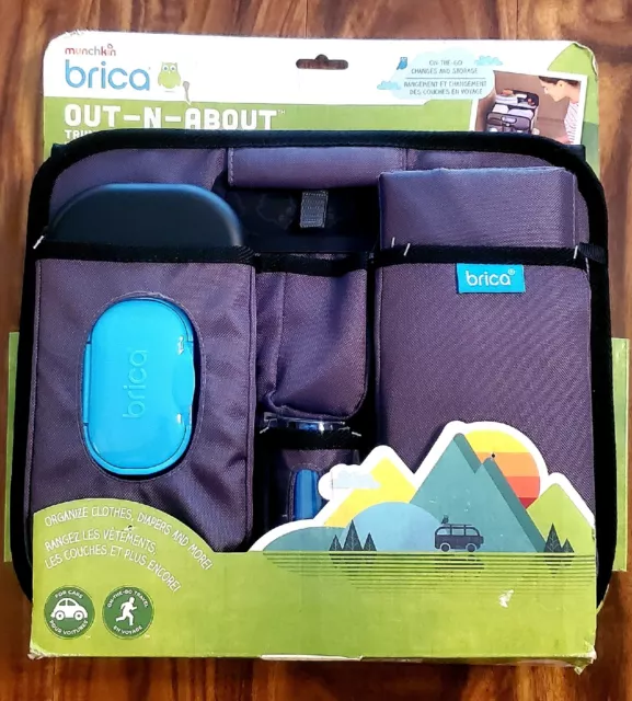 Munchkin Brica Out-N-About Collapsible Trunk Organizer & Diaper Station